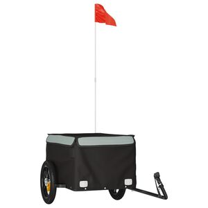 vidaXL Voz&iacute;k za bicykel, čierno siv&yacute; 30 kg, železo