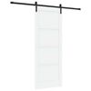 vidaXL Posuvn&eacute; dvere 83 x 211 cm Kompozitn&eacute; drevo Biela a čierna