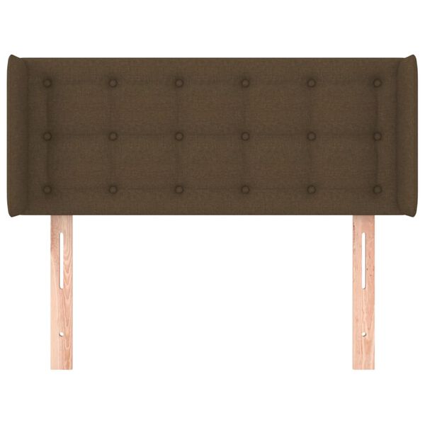 vidaXL Čelo postele so z&aacute;hybmi tmavohend&eacute; 103x16x78/88 cm l&aacute;tka