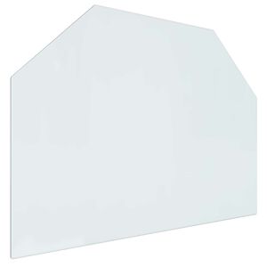 vidaXL Sklenen&aacute; doska krbu Priehľadn&aacute; 80 x 60 cm Sklo