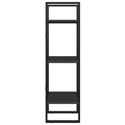 vidaXL 3-poschodová knižnica sivá 40x30x105 cm drevotrieska