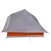 vidaXL Tipi stan so strechou Šedá a oranžová 364 x 281 x 257 cm taft