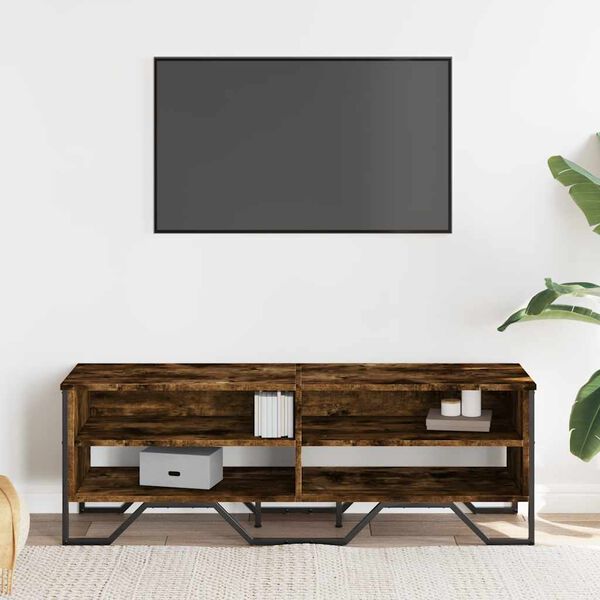 vidaXL TV stolík dub sonoma 122x34x41 cm kompozitné drevo