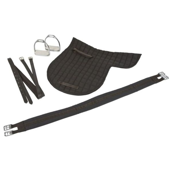 Kerbl Sedlo na pon&iacute;ka koža čierna 32196