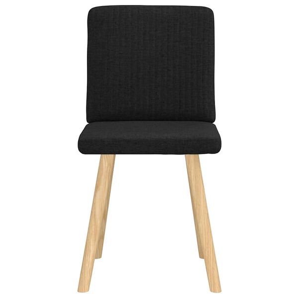 vidaXL Jedálenské stoličky 2 ks čierne látkové