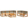 vidaXL 6-dielna záhradná súprava pohoviek s vankúšmi, akácia a ratan