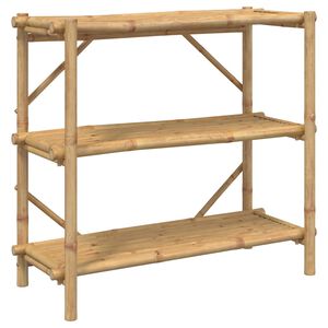 vidaXL 3-poschodov&yacute; reg&aacute;l 100x40x90 cm bambus