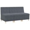 vidaXL Bezr&uacute;čkov&aacute; modul&aacute;rna sofa jednotka 3 ks Tmavo &scaron;ed&aacute; Zamat