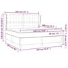 vidaXL Boxspring posteľ s matracom tmavohned&aacute; 180x200 cm l&aacute;tka
