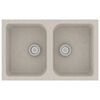 vidaXL Kuchynsk&yacute; drez B&eacute;žov&aacute; 76 x 48 x 30 cm Quartz a živica