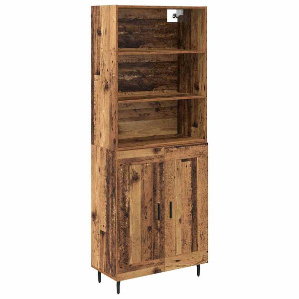 vidaXL Highboard Star&eacute; drevo 69,5 x 34 x 180 cm