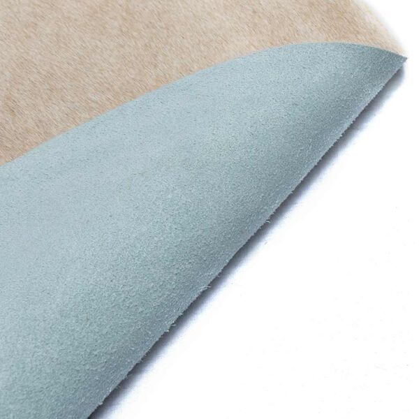 vidaXL Koberec prav&aacute; hov&auml;dzia koža b&eacute;žov&yacute; 150x170 cm