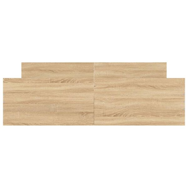 vidaXL Posteľn&yacute; r&aacute;m s čelom a opierkou n&ocirc;h dub sonoma 160x200 cm