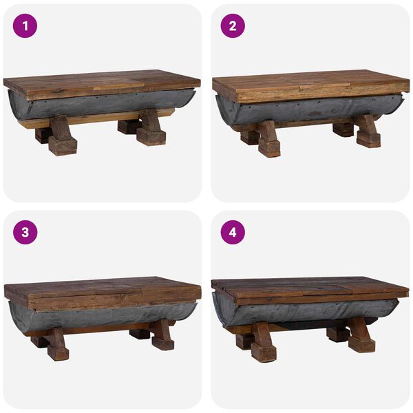 vidaXL Konferenčn&yacute; stol&iacute;k Pr&iacute;rodn&aacute; 90 x 50 x 35 cm drevo