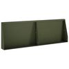 vidaXL Oporn&yacute; m&uacute;r 2 ks 60 x 12 x 40 cm Oceľ Olivovo zelen&aacute;