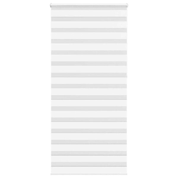vidaXL Zebra roleta biela 100x230 cm šírka látky 95,9 cm polyester