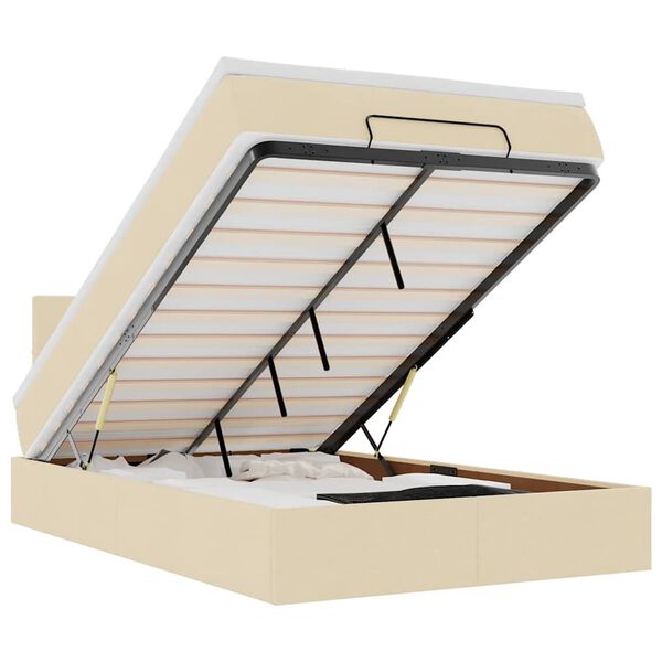 VidaXL Osmansk&aacute; posteľ s matracom a LED kr&eacute;movou 120x190 cm L&aacute;tka