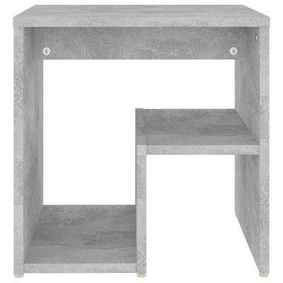 vidaXL Nočný stolík betónový sivý 40x30x40 cm drevotrieska