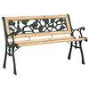 vidaXL Z&aacute;hradn&aacute; lavička s vank&uacute;&scaron;om Hned&aacute; 116 x 54 x 73 cm drevo
