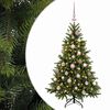 vidaXL Umel&yacute; vianočn&yacute; stromček s vianočn&yacute;mi guľami 150 cm 150 LED