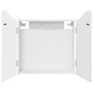 vidaXL Skriňa na terč Biela s vysok&yacute;m leskom 56 x 12 x 63 cm