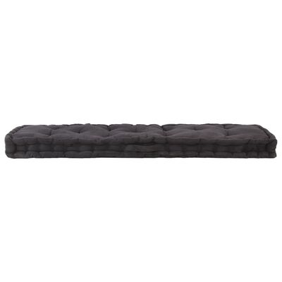 vidaXL Podložky na paletový nábytok 2 ks, bavlna, čierne