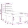 vidaXL Boxspring posteľ s matracom, tmavozelen&aacute; 120x190cm, zamat