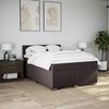 vidaXL Boxspring posteľ s matracom tmavohned&aacute; 140x200 cm l&aacute;tka