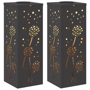 vidaXL Sol&aacute;rne LED svetlo na chodn&iacute;k 2 pcs Čierna