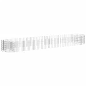 vidaXL Gabi&oacute;nov&yacute; vyv&yacute;&scaron;en&yacute; z&aacute;hon pozinkovan&eacute; železo 500x100x50 cm