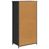vidaXL Highboard Čierny dub 62 x 36 x 121,5 cm Kompozitn&eacute; drevo
