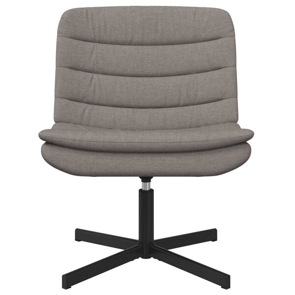 vidaXL Otočná stolička Sivohnedá 63 x 75 x 76 cm látka