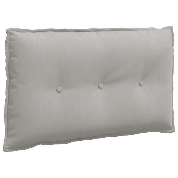 vidaXL Podu&scaron;ka na chrb&aacute;t Svetlosiv&aacute; 80 x 50 cm Mikrovl&aacute;kno