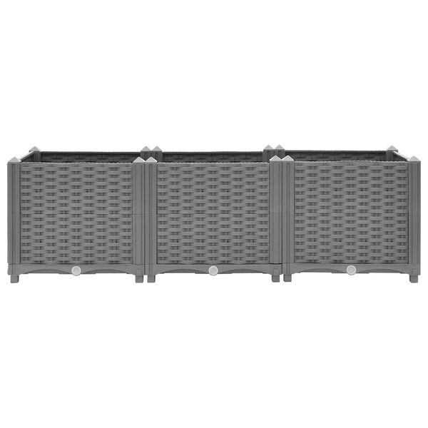 vidaXL Vyvýšený záhon 120x40x38 cm polypropylén