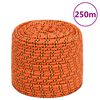 vidaXL Lodn&eacute; lano oranžov&eacute; 8 mm 250 m polypropyl&eacute;n