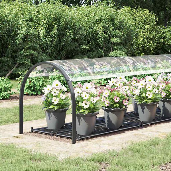 vidaXL Priehľadn&aacute; plachta s okami 1x4 m PVC