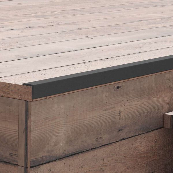 vidaXL Podlahov&eacute; soklov&eacute; li&scaron;ty 5 ks, WPC 170 cm, čierne