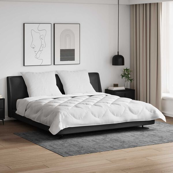 vidaXL Sada prikr&yacute;vok s vank&uacute;&scaron;om 3 pcs Biela Mikrof&aacute;za a perie