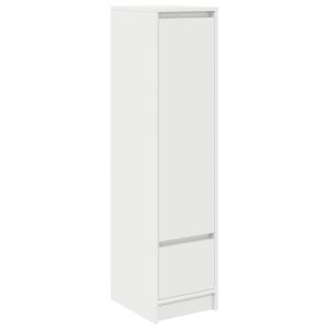 vidaXL Highboard White 29,5x34x119,5 cm Upraven&eacute; drevo
