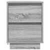 vidaXL nočn&aacute; skrinka s LED osvetlen&iacute;m siv&aacute; Sonoma 38x34x50 cm