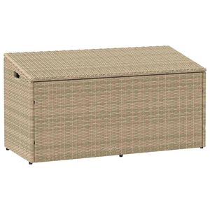vidaXL Z&aacute;hradn&yacute; &uacute;ložn&yacute; box b&eacute;žov&yacute; 110x50x58 cm polyratan