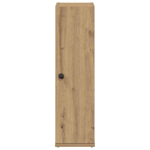 vidaXL K&uacute;peľňov&aacute; skrinka s držiakom na rolky dub artisan 20,5x22x72 cm