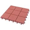 vidaXL Dlažba na terasu 10 ks Červen&aacute; 30,5 x 30,5 x 2,2 cm