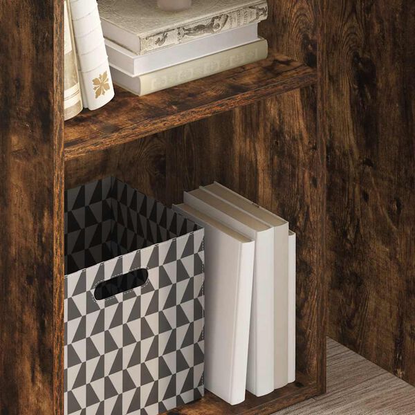 vidaXL Knižnica dymov&yacute; dub 40x30x77 cm kompozitn&eacute; drevo