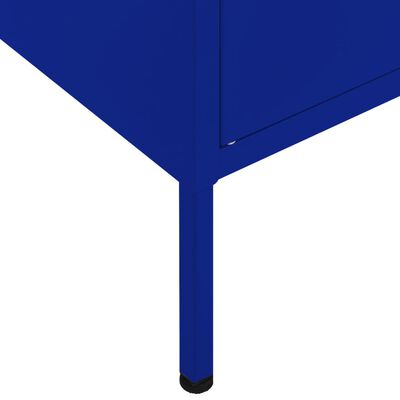 vidaXL Zásuvková skrinka námornícka modrá 80x35x101,5 cm oceľ