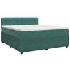 vidaXL Posteľ boxspring s matracom Tmavozelen&aacute; 140 x 200 cm Zamat