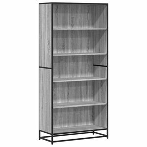 vidaXL Knižnica siv&aacute; sonoma 80,5x35x170,5 cm kompozitn&eacute; drevo