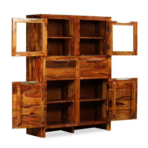 vidaXL Komoda zo sheesamov&eacute;ho dreva, 100x35x140 cm