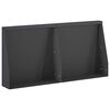 vidaXL Oporn&yacute; m&uacute;r 2 ks 40 x 12 x 40 cm Oceľ Čierna