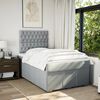 vidaXL Boxspring posteľ s matracom bledosiv&aacute; 120x190 cm l&aacute;tka